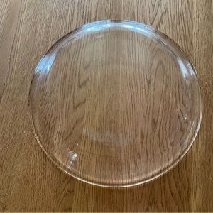 Vintage 1940s Early Fire King 400 Clear Glass Pie Plate Dish 9-Inch 9"